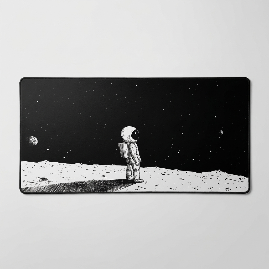 Tapis de bureau XL - motif astronaute, seul