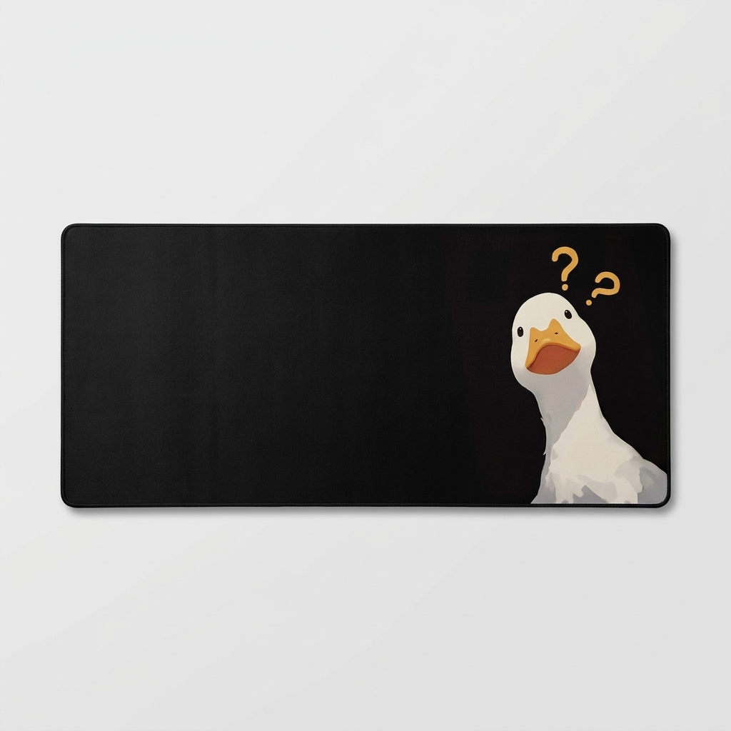 Tapis de bureau XL - motif canard, seul